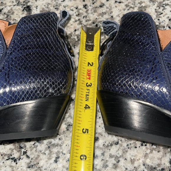 FRANCO SARTO Sloan Bootie Navy Blue Python Print Leather size 6.5 Ankle Bootie. - Picture 16 of 17